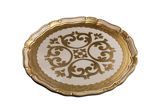 Round Gold Tray - Royal Style