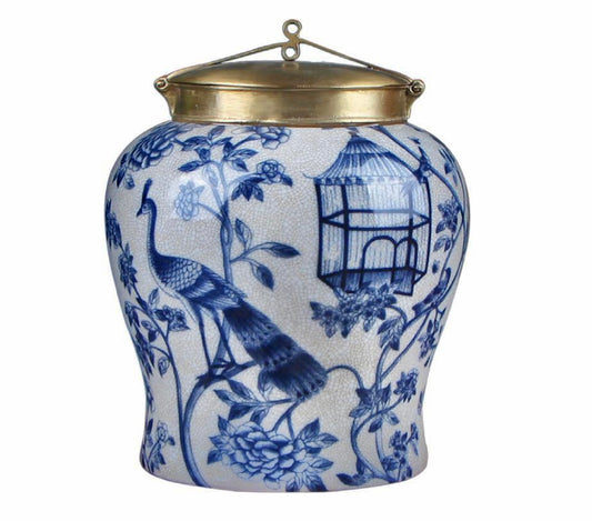 Porcelain Lidded Jar - Chinoiseries