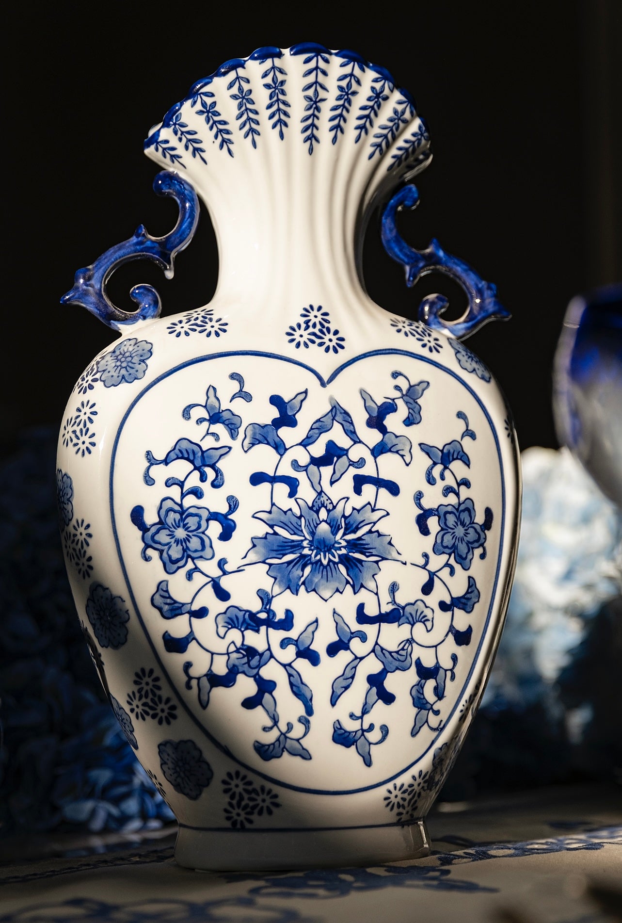 Handpainted Ceramic Vase - Chinoiseries